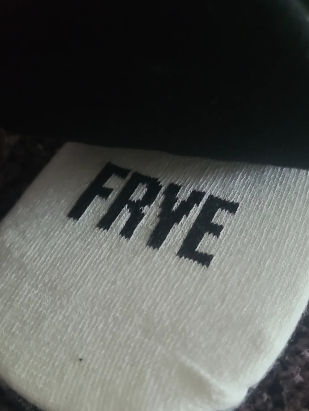 Frye No-Show Socks - Heathered Bla ck & Gray/Black/White